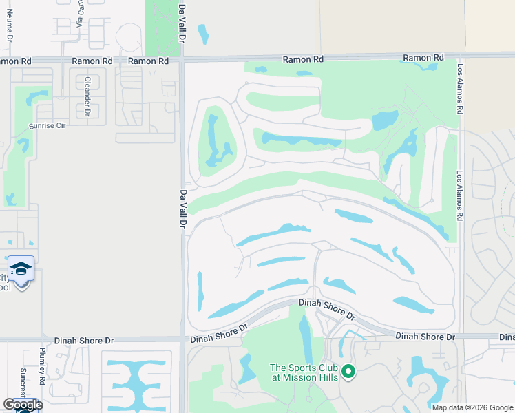 map of restaurants, bars, coffee shops, grocery stores, and more near 284 Loch Lomond Road in Rancho Mirage
