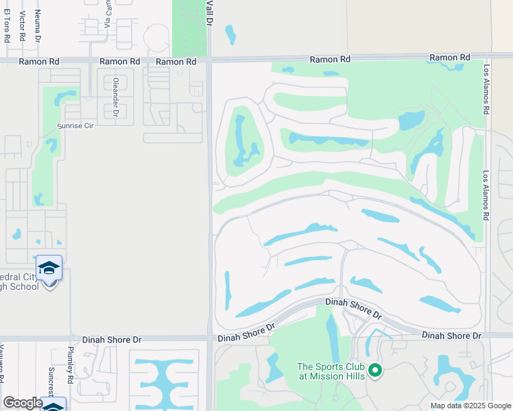 map of restaurants, bars, coffee shops, grocery stores, and more near 309 Loch Lomond Road in Rancho Mirage