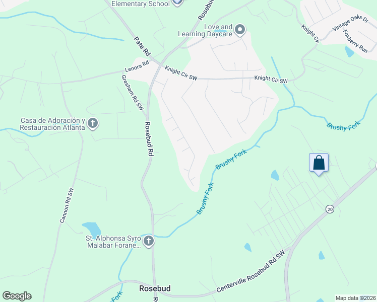 map of restaurants, bars, coffee shops, grocery stores, and more near 4605 Ivy Fork Drive in Loganville
