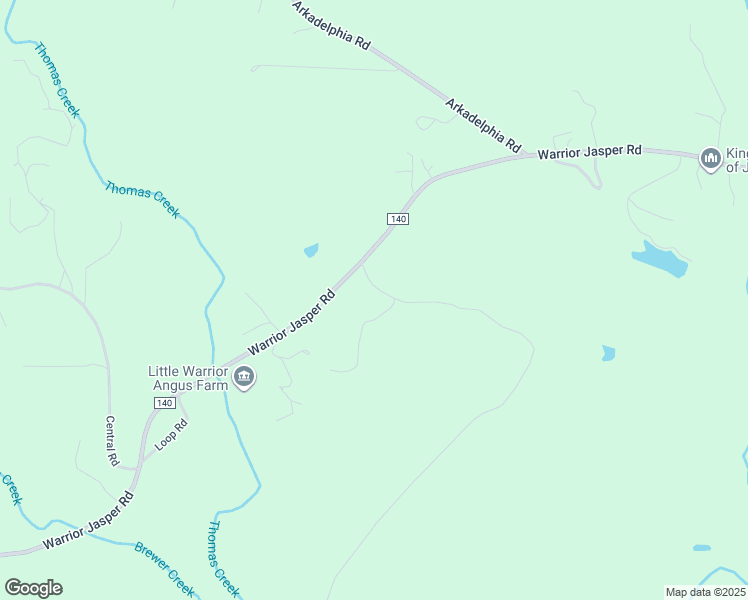 map of restaurants, bars, coffee shops, grocery stores, and more near 600 Beltona Road in Warrior