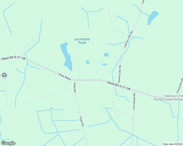 map of restaurants, bars, coffee shops, grocery stores, and more near 2555 Vox Highway in Johnsonville