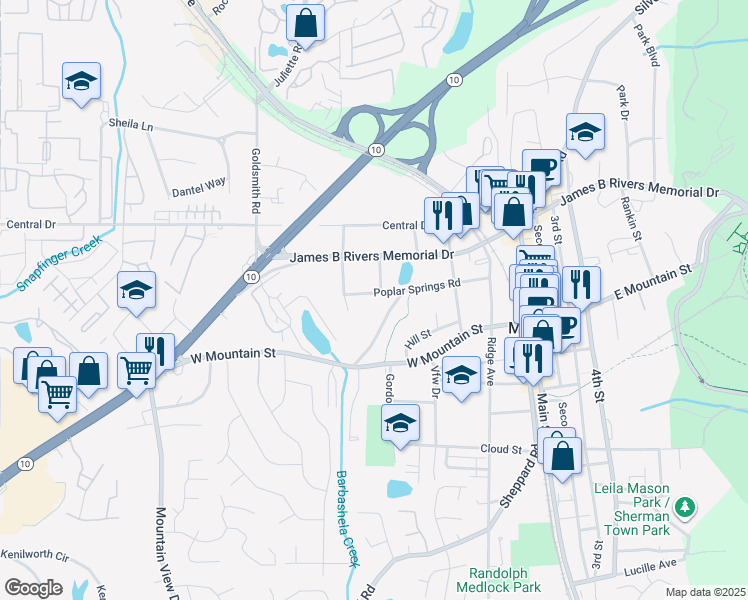 map of restaurants, bars, coffee shops, grocery stores, and more near 1126 Sexton Drive in Stone Mountain