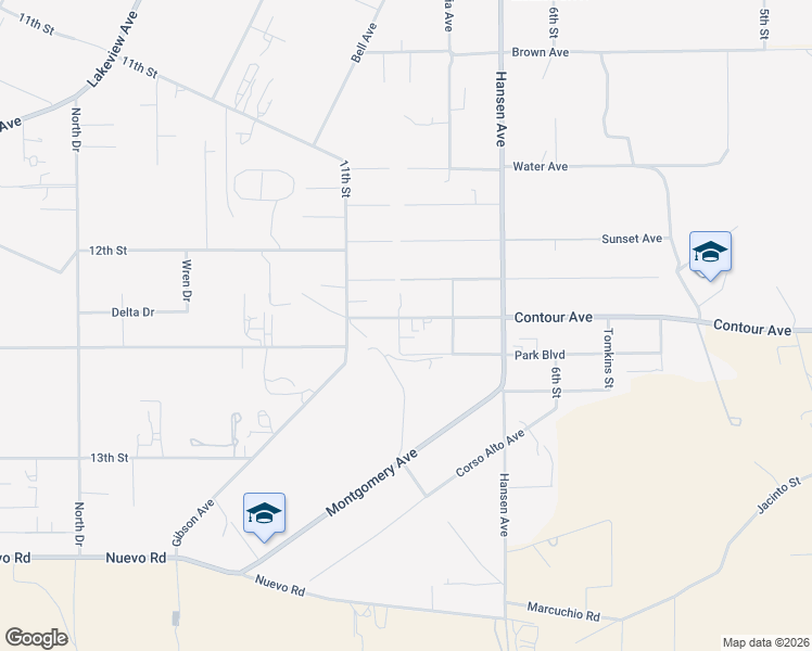 map of restaurants, bars, coffee shops, grocery stores, and more near 31057 Contour Avenue in Nuevo