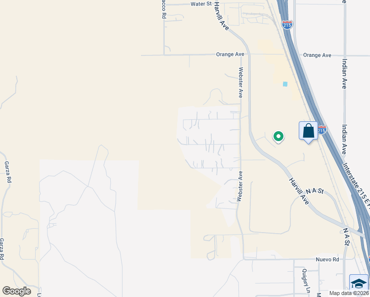 map of restaurants, bars, coffee shops, grocery stores, and more near 23729 Citrus Avenue in Perris