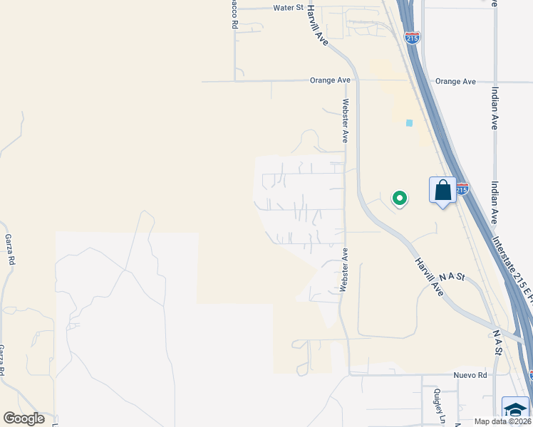 map of restaurants, bars, coffee shops, grocery stores, and more near 23729 Citrus Avenue in Perris