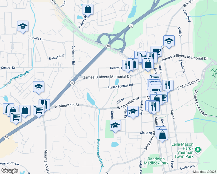 map of restaurants, bars, coffee shops, grocery stores, and more near 1126 Sexton Drive in Stone Mountain