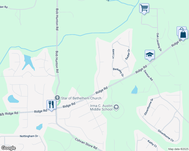 map of restaurants, bars, coffee shops, grocery stores, and more near 103 Garretts Drive in Douglasville