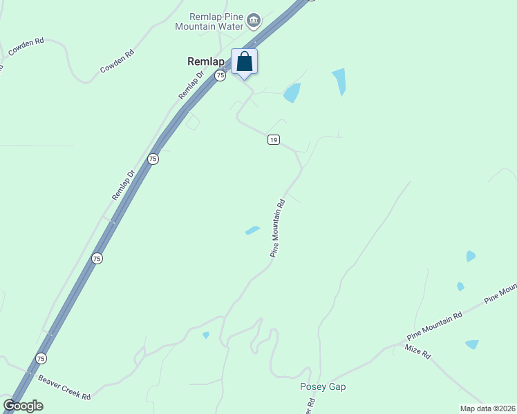 map of restaurants, bars, coffee shops, grocery stores, and more near 690 Pine Mountain Road in Remlap