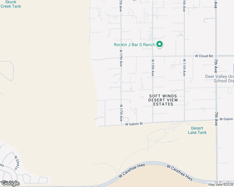 map of restaurants, bars, coffee shops, grocery stores, and more near 35820 North 17th Avenue in Phoenix