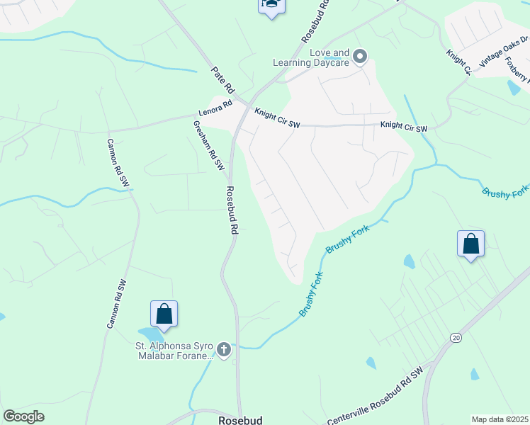 map of restaurants, bars, coffee shops, grocery stores, and more near 1981 Hidden Ivy Fork in Loganville