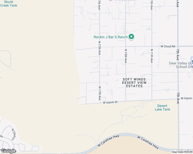 map of restaurants, bars, coffee shops, grocery stores, and more near 35820 North 17th Avenue in Phoenix