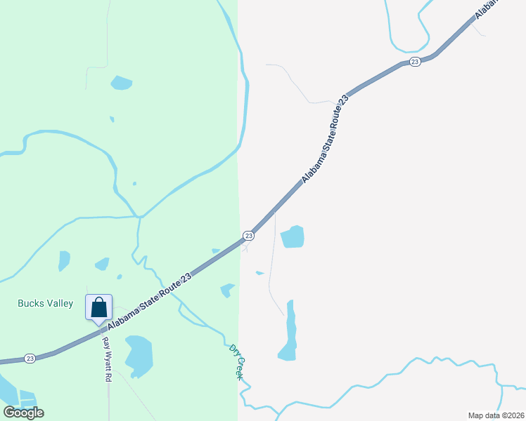 map of restaurants, bars, coffee shops, grocery stores, and more near 9045 Alabama 23 in Ashville