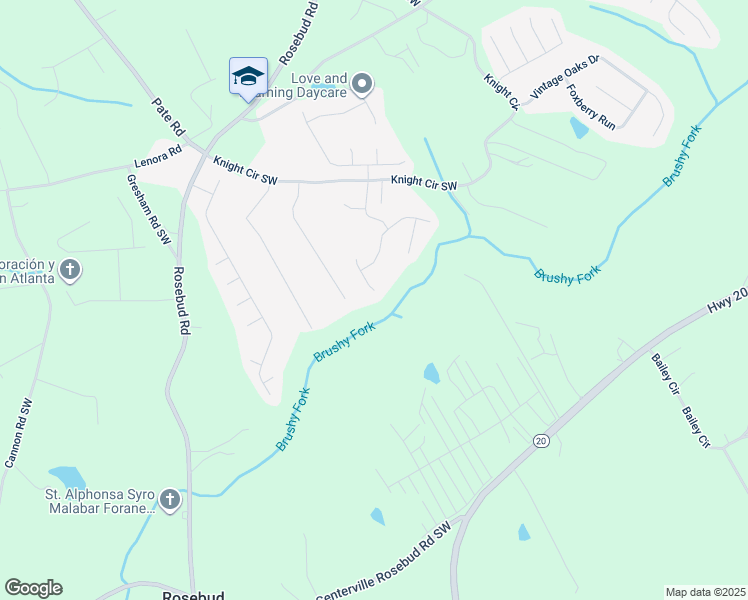 map of restaurants, bars, coffee shops, grocery stores, and more near 4461 Ivy View Court in Loganville