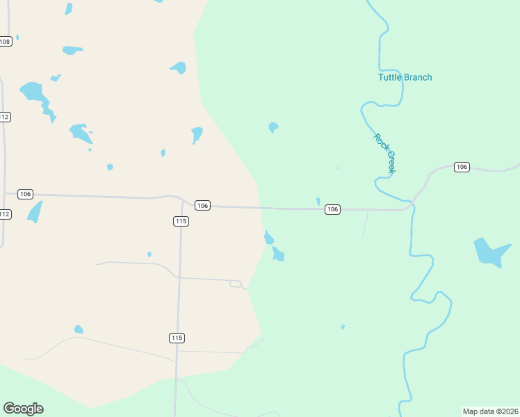 map of restaurants, bars, coffee shops, grocery stores, and more near 2112 County Road 106 in Whitesboro