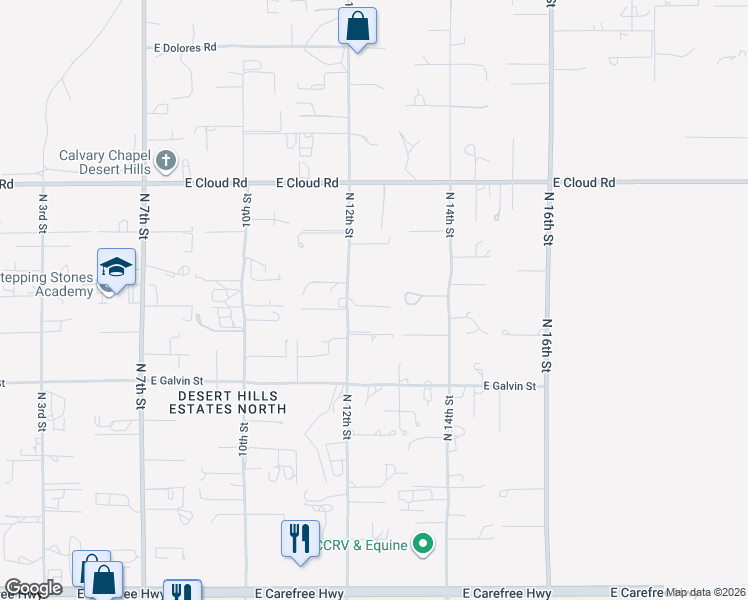 map of restaurants, bars, coffee shops, grocery stores, and more near 1218 East Sentinel Rock Road in Phoenix