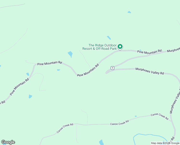 map of restaurants, bars, coffee shops, grocery stores, and more near 8381 Pine Mountain Road in Springville