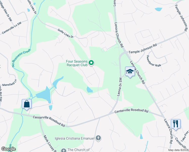 map of restaurants, bars, coffee shops, grocery stores, and more near 3765 Cannonwolde Drive in Snellville
