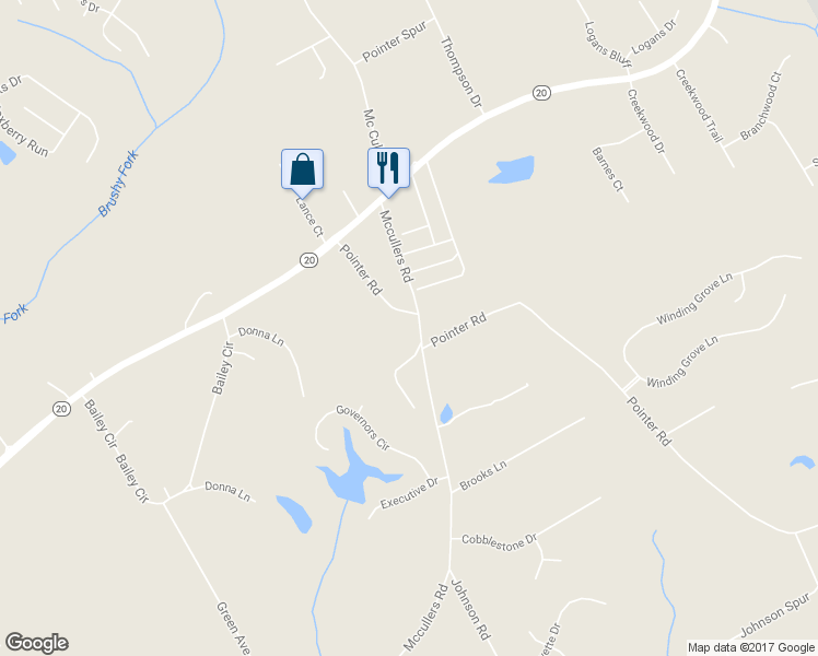 map of restaurants, bars, coffee shops, grocery stores, and more near 3992 Mccullers Road in Loganville