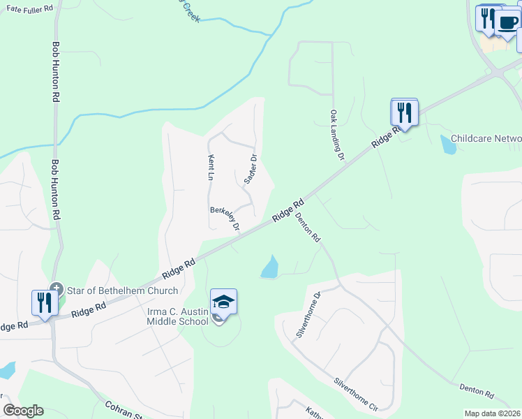 map of restaurants, bars, coffee shops, grocery stores, and more near 183 Bethnal Way in Douglasville