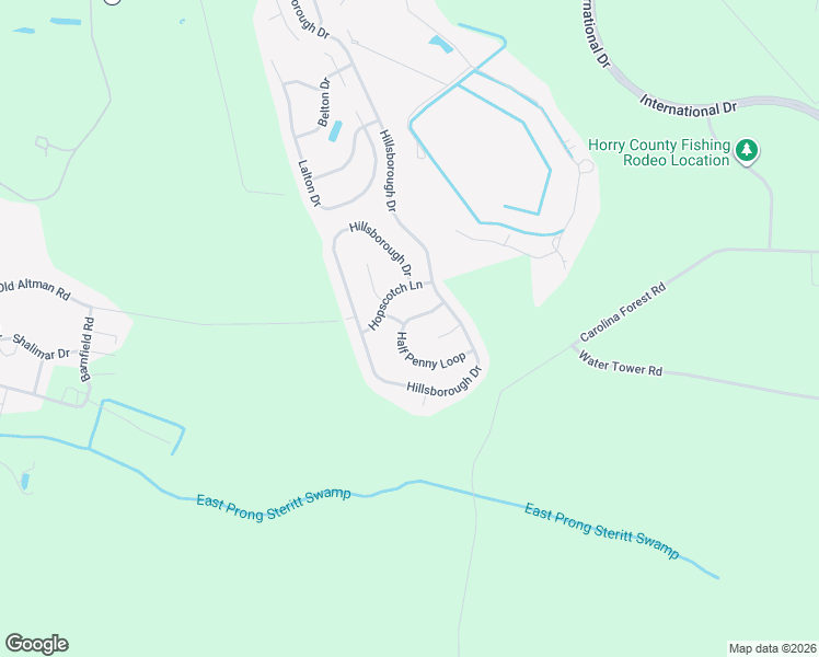 map of restaurants, bars, coffee shops, grocery stores, and more near 1618 Goswick Court in Conway
