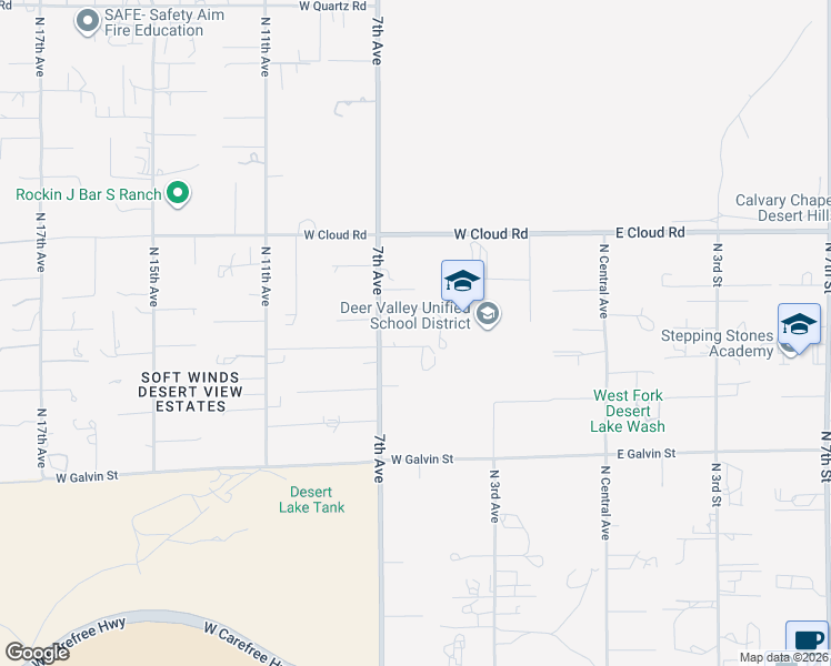 map of restaurants, bars, coffee shops, grocery stores, and more near 608 West Restin Road in Phoenix