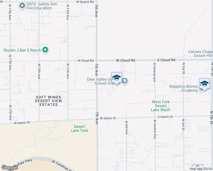 map of restaurants, bars, coffee shops, grocery stores, and more near 608 West Restin Road in Phoenix