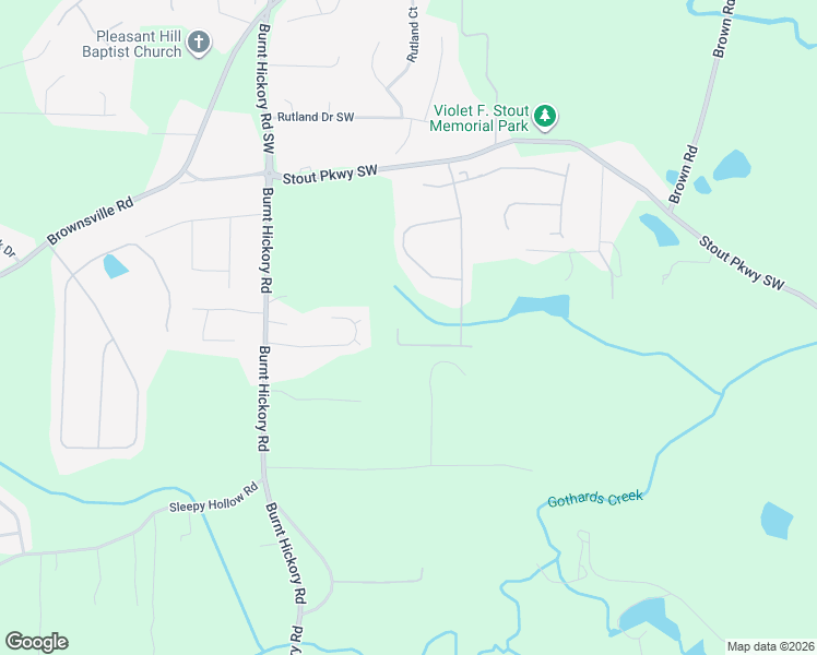 map of restaurants, bars, coffee shops, grocery stores, and more near 5558 Wind River Lane in Powder Springs