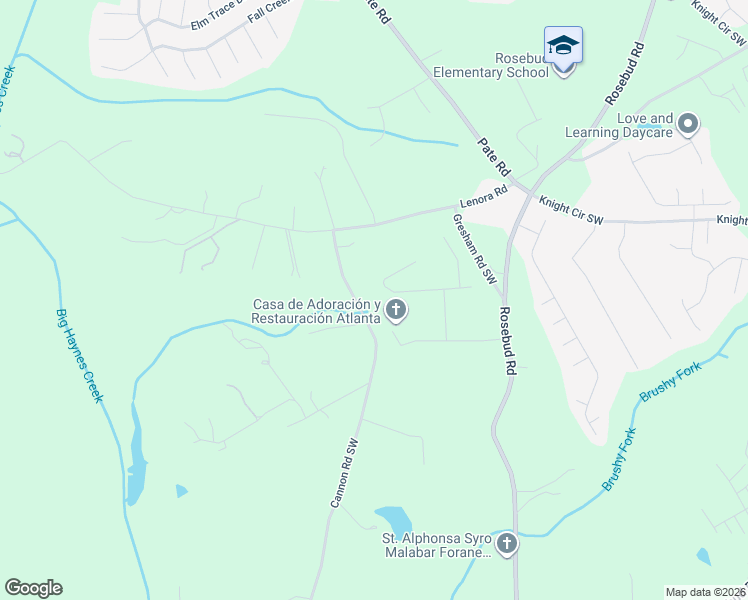map of restaurants, bars, coffee shops, grocery stores, and more near 2212 Pixie Rose Lane in Loganville
