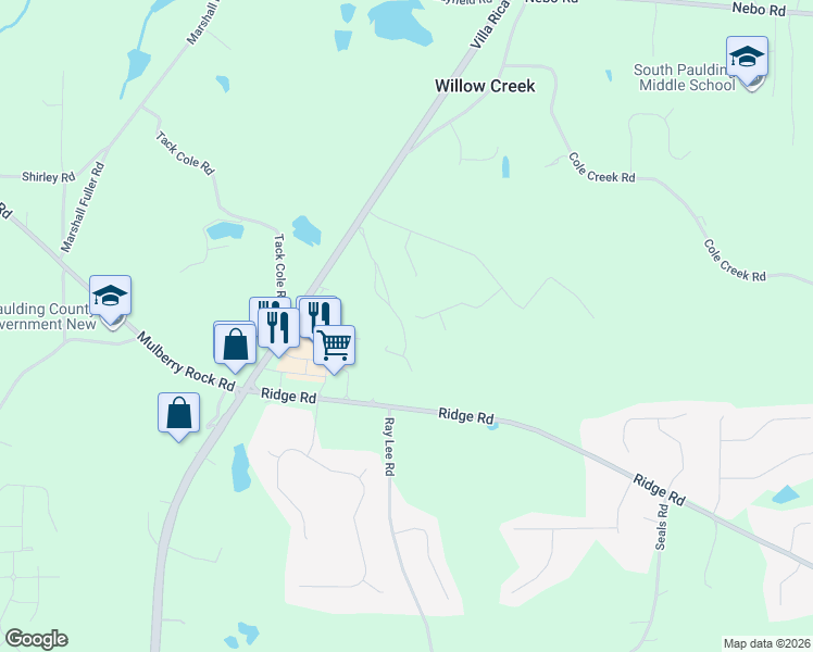 map of restaurants, bars, coffee shops, grocery stores, and more near 221 Crabapple Trail in Dallas