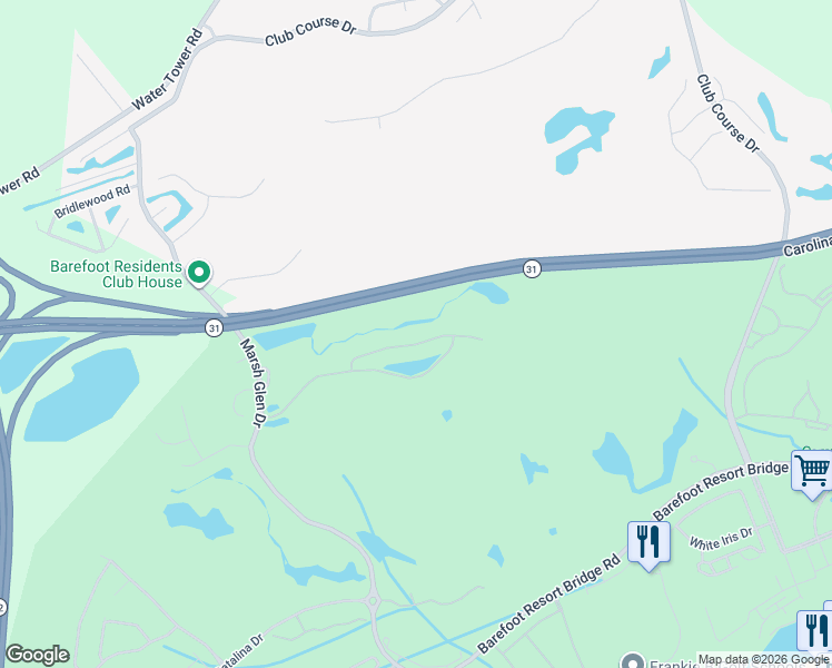 map of restaurants, bars, coffee shops, grocery stores, and more near 5413 Pheasant Drive in North Myrtle Beach