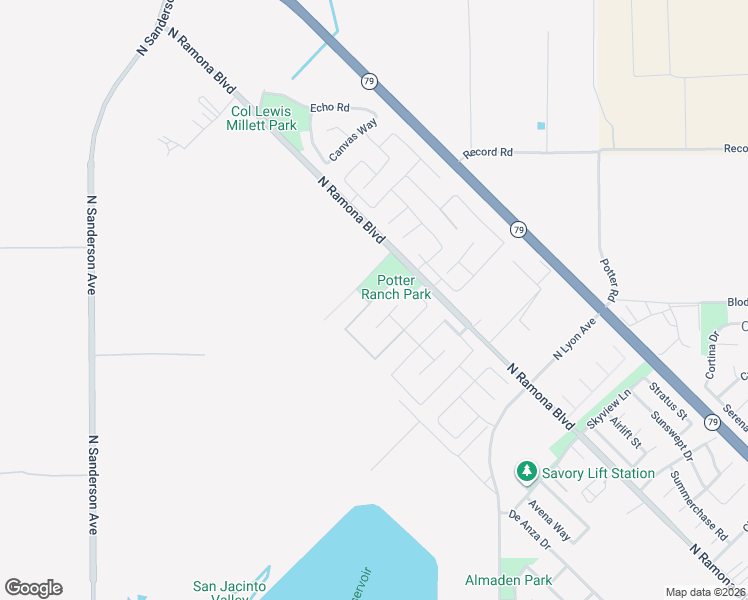 map of restaurants, bars, coffee shops, grocery stores, and more near 1707 Wheelbarrow Way in San Jacinto