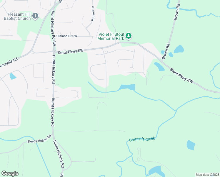 map of restaurants, bars, coffee shops, grocery stores, and more near 5885 Cobalt Drive Southwest in Powder Springs