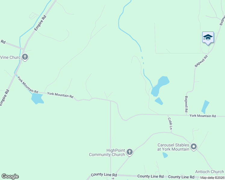 map of restaurants, bars, coffee shops, grocery stores, and more near 87 Campbell Road in Empire