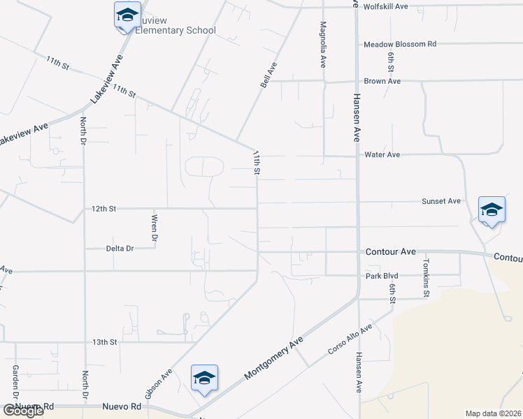 map of restaurants, bars, coffee shops, grocery stores, and more near 31250 11th Street in Nuevo