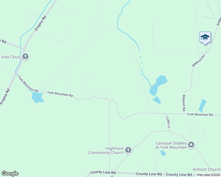 map of restaurants, bars, coffee shops, grocery stores, and more near 87 Campbell Road in Empire