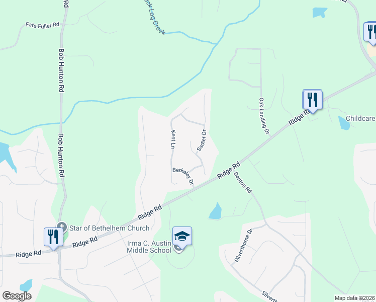 map of restaurants, bars, coffee shops, grocery stores, and more near 62 Bethnal Way in Douglasville