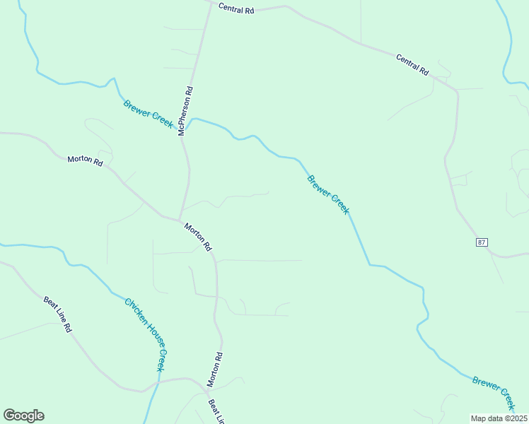 map of restaurants, bars, coffee shops, grocery stores, and more near 1505 Rainbow Lane in Warrior