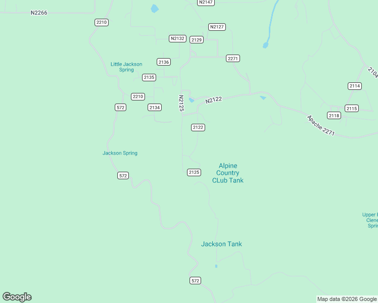 map of restaurants, bars, coffee shops, grocery stores, and more near County Road 2125 in Alpine