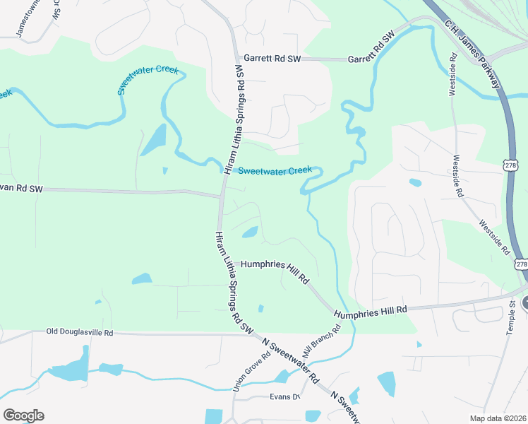 map of restaurants, bars, coffee shops, grocery stores, and more near 3125 Brookfield Drive Southwest in Austell