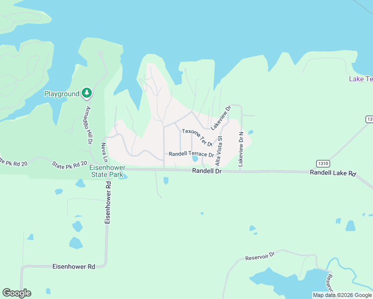 map of restaurants, bars, coffee shops, grocery stores, and more near 167 Randell Terrace Drive in Denison