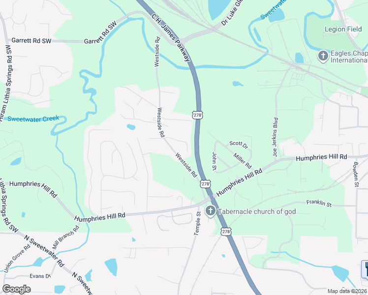 map of restaurants, bars, coffee shops, grocery stores, and more near 3340 Slate Drive Southwest in Austell