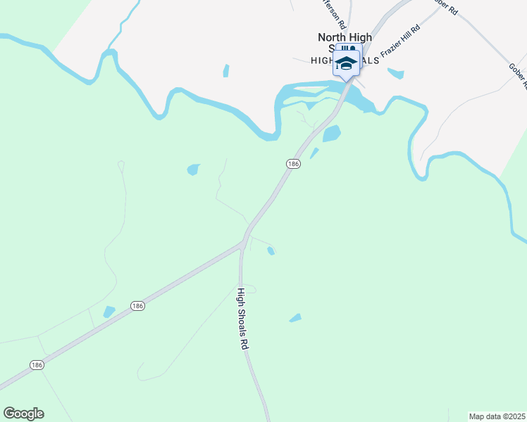 map of restaurants, bars, coffee shops, grocery stores, and more near 3237 High Shoals Road in Bishop