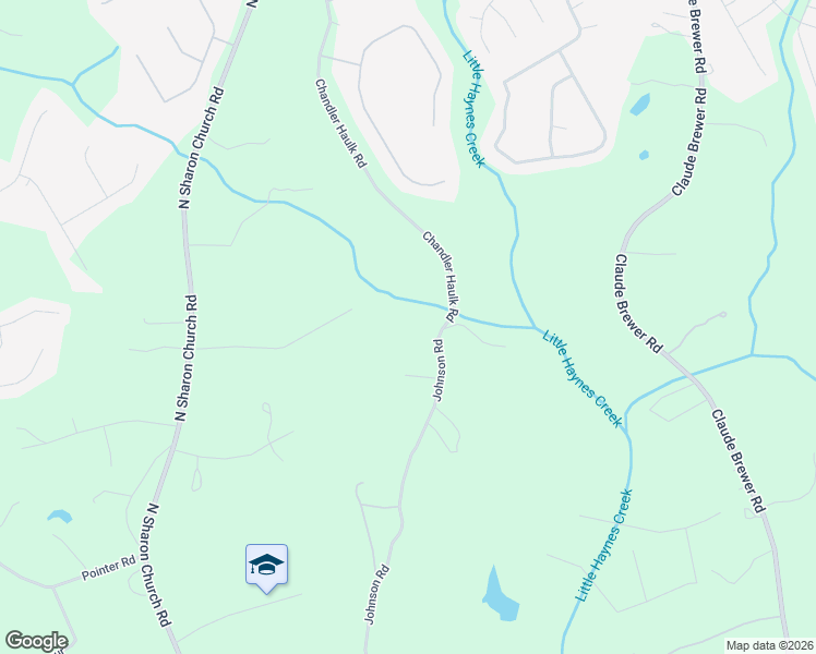 map of restaurants, bars, coffee shops, grocery stores, and more near 3640 Chandler Haulk Road in Loganville