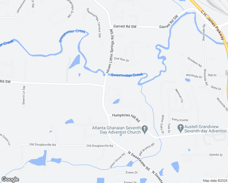 map of restaurants, bars, coffee shops, grocery stores, and more near 3060 Brookfield Drive Southwest in Austell