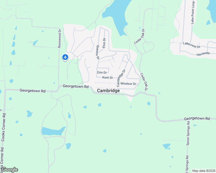 map of restaurants, bars, coffee shops, grocery stores, and more near 1 Castle Drive in Pottsboro