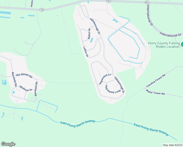 map of restaurants, bars, coffee shops, grocery stores, and more near 461 Hillsborough Drive in Conway