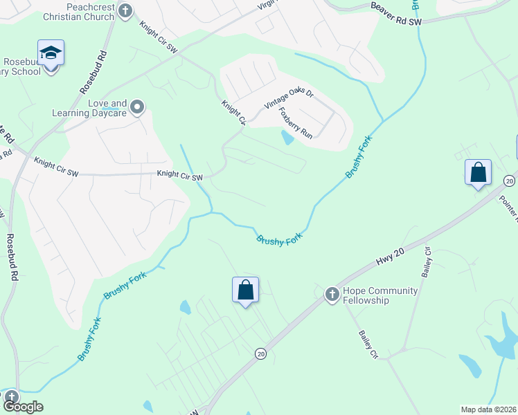 map of restaurants, bars, coffee shops, grocery stores, and more near 4473 Prather Pass Drive in Loganville