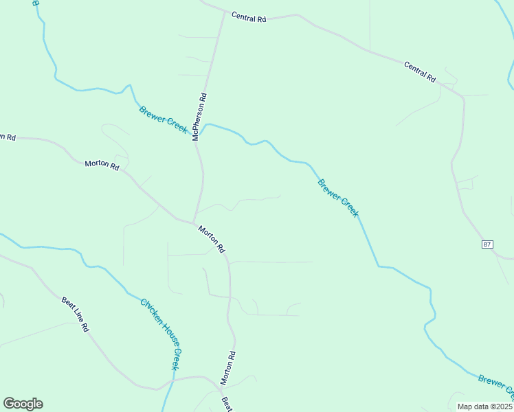 map of restaurants, bars, coffee shops, grocery stores, and more near 1505 Rainbow Lane in Warrior