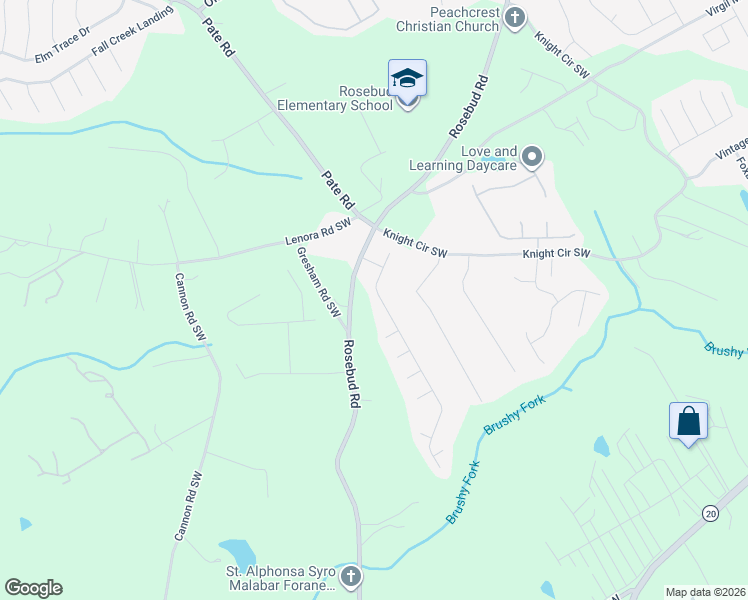 map of restaurants, bars, coffee shops, grocery stores, and more near 4355 Ivy Fork Drive in Loganville