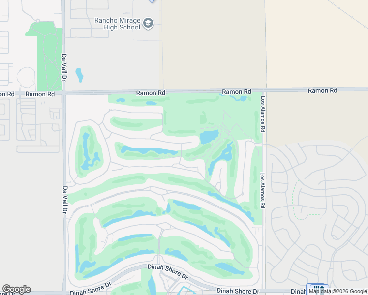 map of restaurants, bars, coffee shops, grocery stores, and more near 67 Calle De Oro in Rancho Mirage
